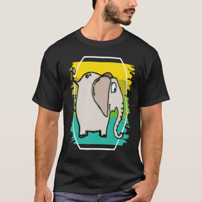 lille Elephant T Shirt (Framsida)