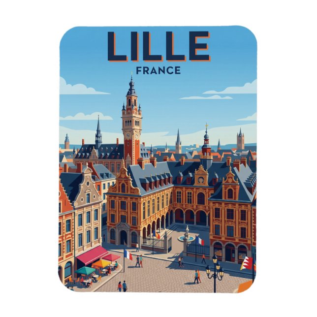Lille Frankrike Magnet (Vertikal)