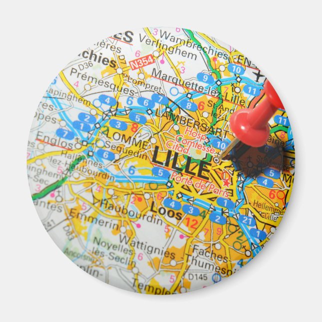 Lille, Frankrike Magnet (Framsidan)