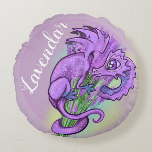 lille Herb Garden Dragon Lavendar Rund Kudde