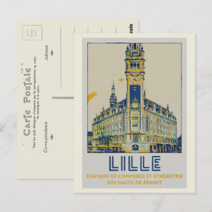 Lille-ikonisk byggnad illustration Frankrike Vykort