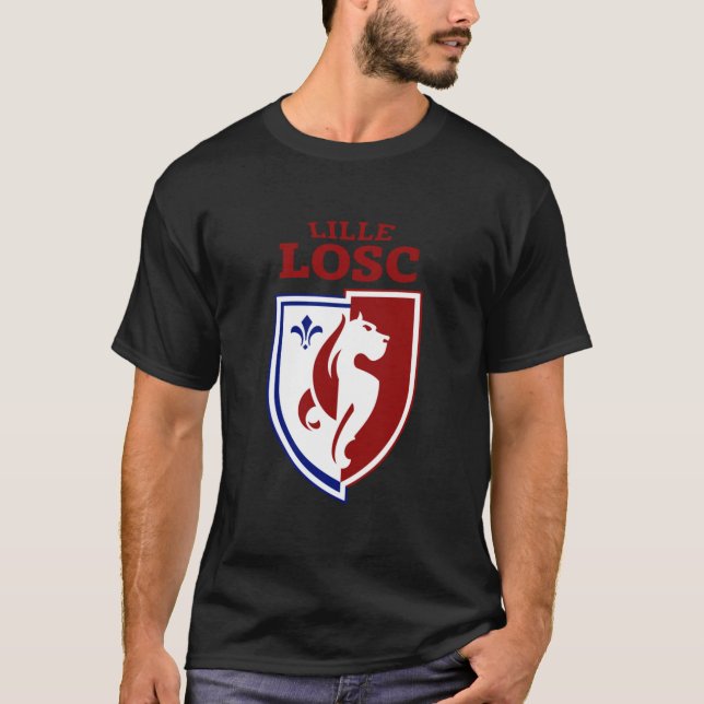 lille losc 1 Tri-blend T Shirt (Framsida)