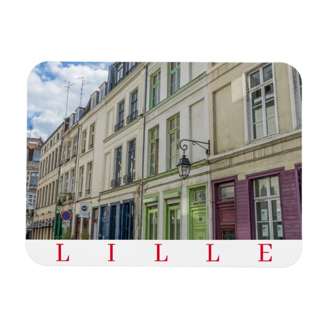 Lille Old Town-kylmagnet Magnet (Horisontell)