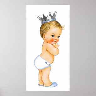 Lille prins baby shower poster