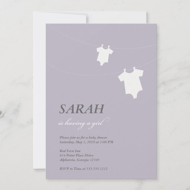 {lille tvätt} inbjudningar (Framsida)