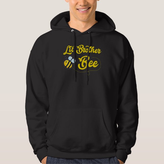 Lillebror Biefamilj Matchande Biodling Barn Hoodie (Framsida)