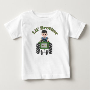 Lillebror Grön Traktor T-shirt