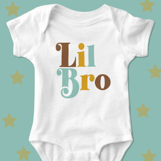 Lillebror Retro Matchande Syskon  T Shirt