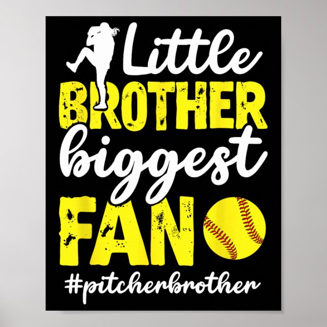 Lillebror Softll Pitcher Bror Softll Pitch Poster (Framsidan)