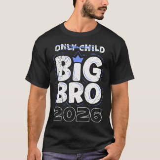 Lillebror Storbror 2026 Enda barnet var igår T Shirt