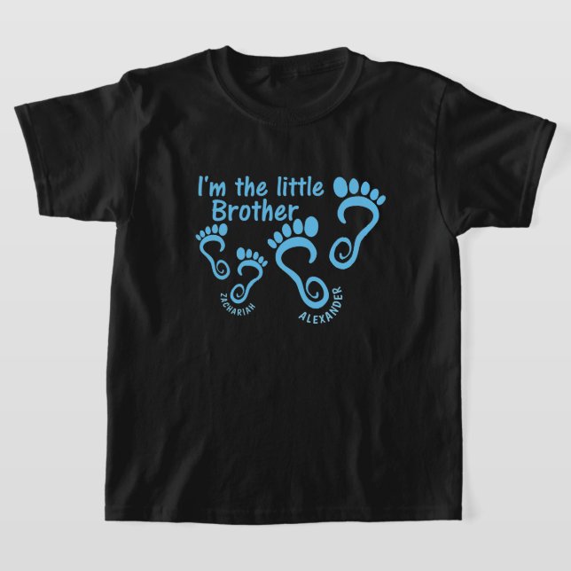 Lillebror Storebror Fotspår T Shirt (Laydown)