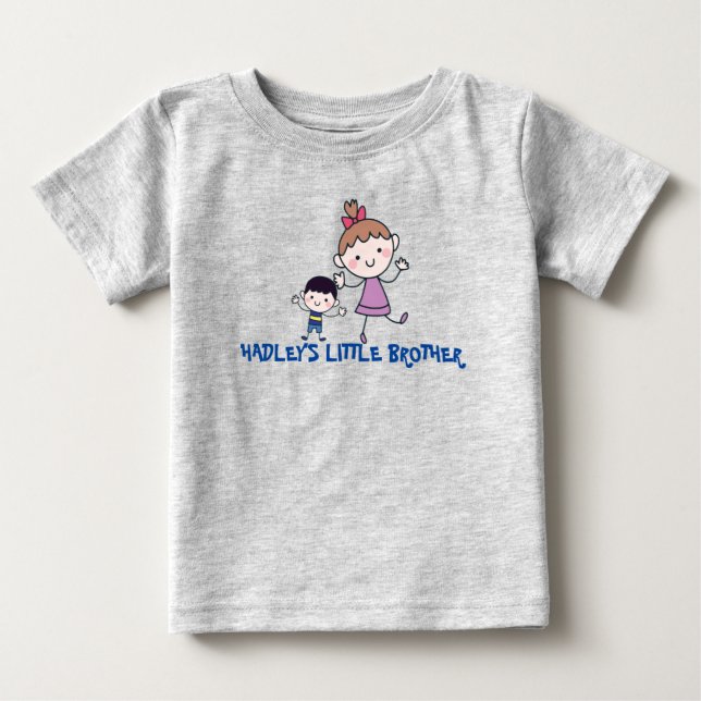lillebror storesyster som matchar syskon t shirt (Framsida)
