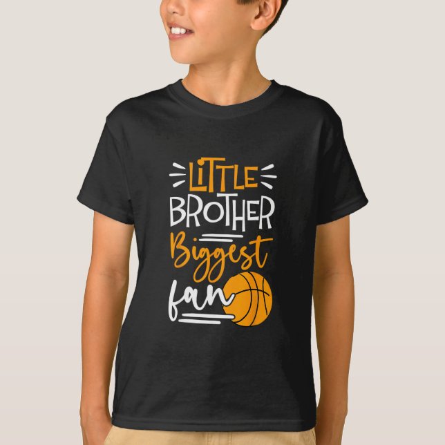 Lillebror Största Fan Sketll  T Shirt (Framsida)
