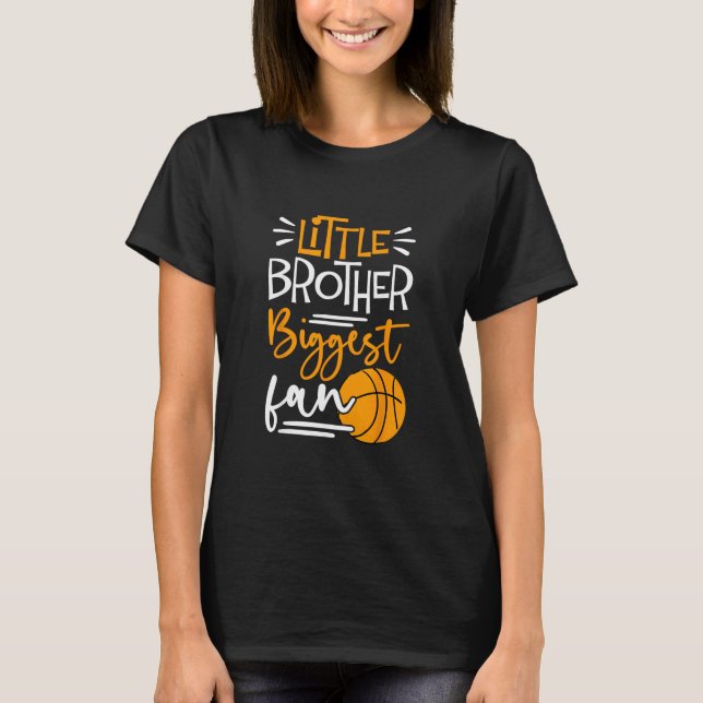Lillebror Största Fan Sketll  T Shirt (Framsida)