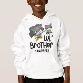 Lillebror Superhjälte Katt Anpassat Namn T Shirt