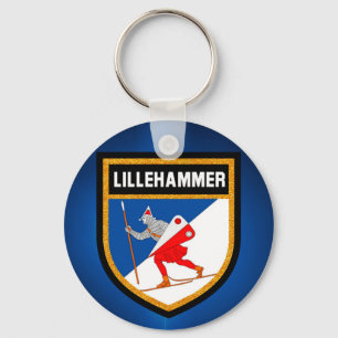 Lillehammer Flagga Nyckelring