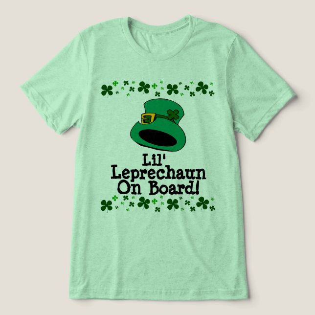 Lil'Leprechaun ombord på Graviden Moderskap Tee (Design Framsida)