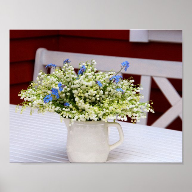 Lillerna i dalen (Convallaria majalis) Poster (Framsidan)