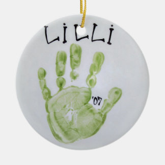 Lilli räcker julgransprydnad keramik
