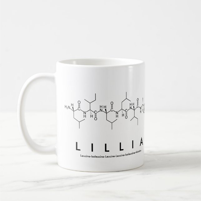 Lillia peptide namn mugg (Vänster)