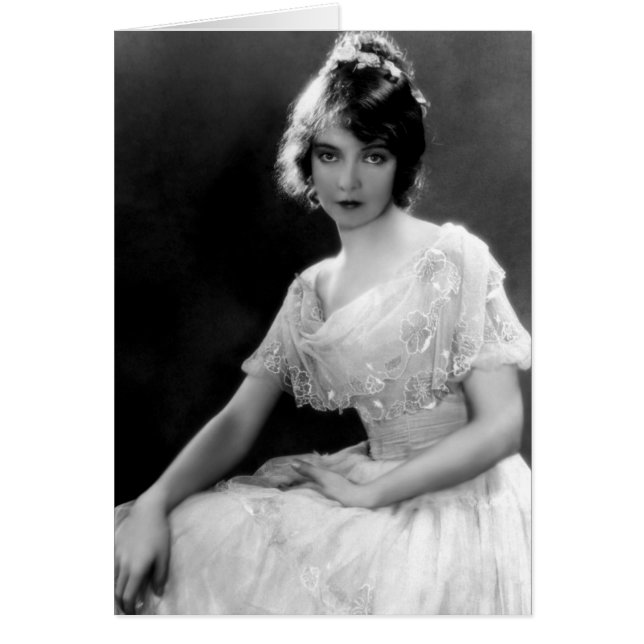 Lillian Gish Hälsningskort (Framsidan)