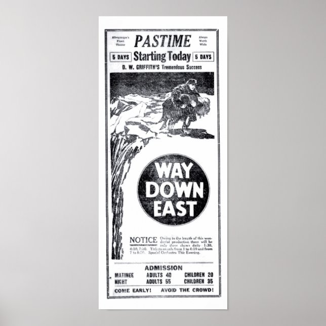 Lillian Gish Richard Barthelchaths tysta film 1922 Poster (Framsidan)