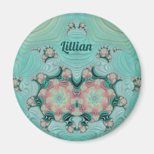 LILLIAN ~ Pastellns Rosa och Grönt ~ Stunning Desi Magnet