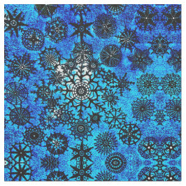 Lillians Aqua Snöflinga Tyg