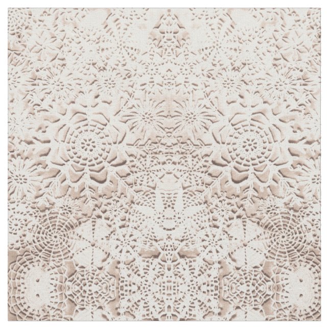 Lillians snöflingor för vaniljkräm tyg (Närbild)