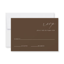 LILLIE Elegant Brown Bröllop