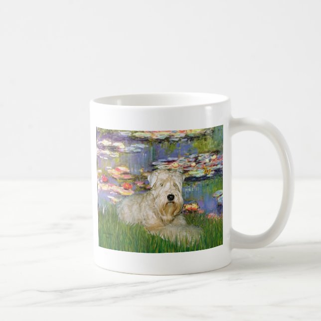 Lillies 2 - Wheaten Terrier 1 Kaffemugg (Höger)
