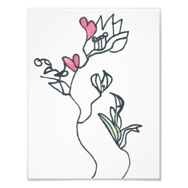 Lillies of my Heart Fototryck (Framsidan)