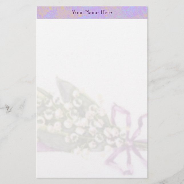 Lilly av dalbrevpapperet brevpapper (Framsida)