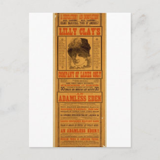 Lilly Clay's, 'Adamless Eden' Vintage Theater Vykort