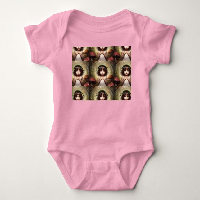 Lilly fantasifull svamp-fé t shirt (Framsida)