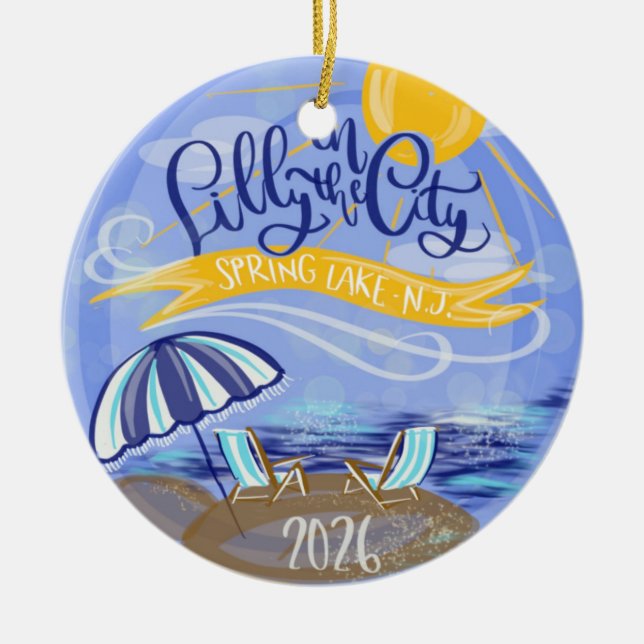 Lilly i staden - Spring Lake, NJ - Ornament (Framsidan)