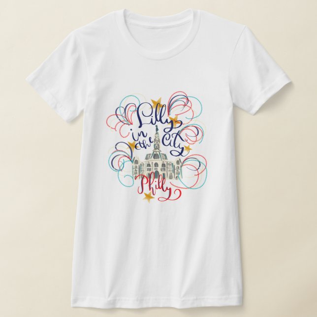 Lilly in City - Bella & Canvas Slim T-Shirt (Laydown)