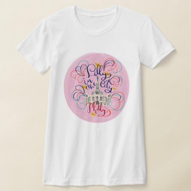 Lilly in City - Bella & Canvas Slim T-Shirt (Laydown)