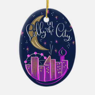 Lilly in City Ceramic Ornament