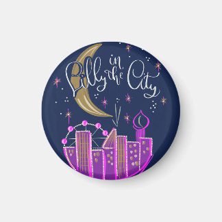 Lilly in City Logotyp Magnet