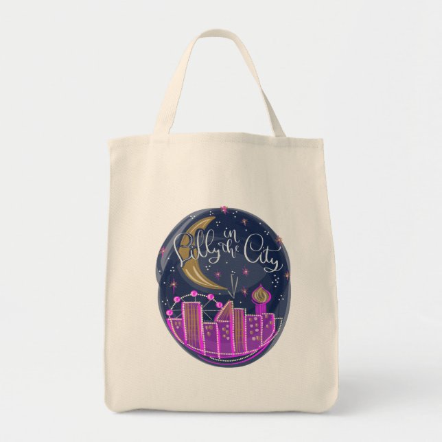 Lilly in City Logotyp Tote Bag Tygkasse (Framsidan)