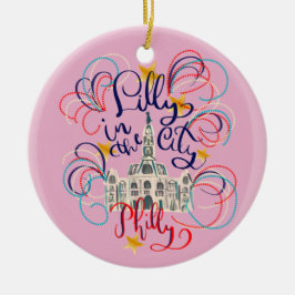 Lilly in City Ornament