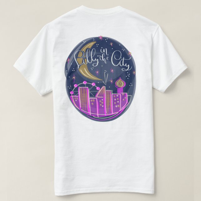 Lilly in the City - Logotyp T- Shirt T (Design baksida)