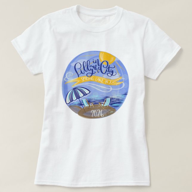 Lilly in the City - Spring Lake, NJ - T-shirt (Design framsida)