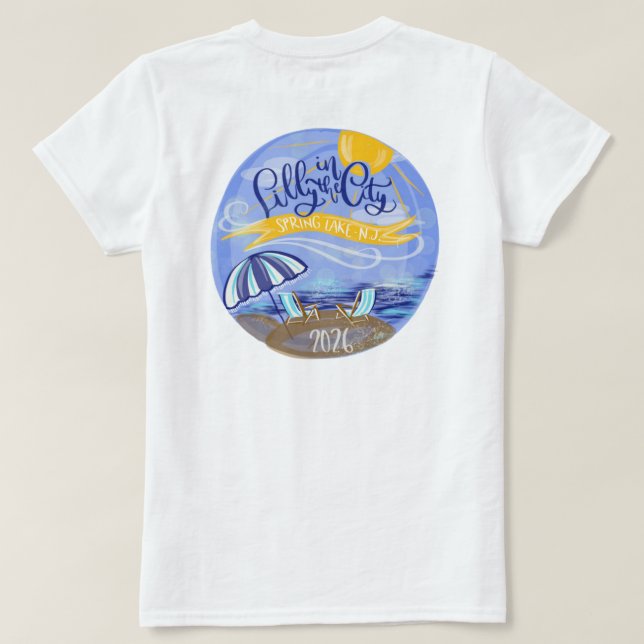 Lilly in the City - Spring Lake, NJ - T-shirt (Design baksida)