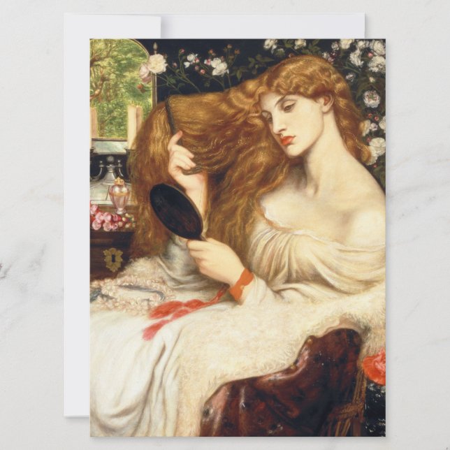 Lilly Lilith (häpnadsväckande skönhet med långt rö Kort (Framsida)