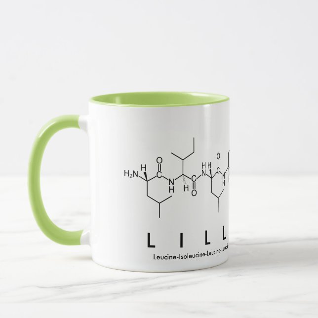 Lilly-Mae peptide namn mugg (Vänster)