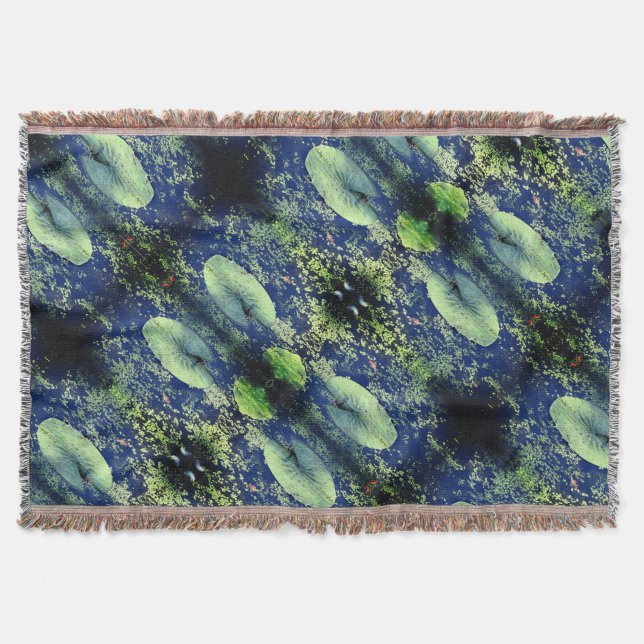 Lilly Pad Blanket Throw Blanket Filt (Framsidan)