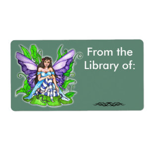 Lilly Pad Fairy Bok etikett Fraktsedel