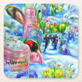 Lilly Underlägg Papper Kvadrat